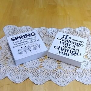 Home Decor Springtime Changes positive vibes wood. Lightweight, new